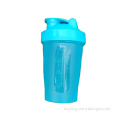 Customized LOGO 400ML shake cup fitness sports reusable water cup with mixing ball
